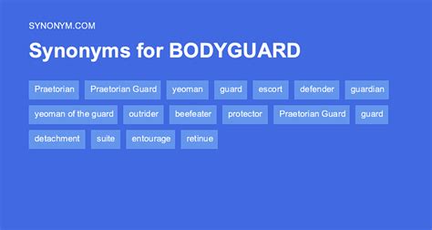 guard synonym|bodyguard synonym.
